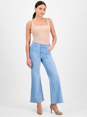 INC International Concepts Light Blue Wide-Leg Jeans